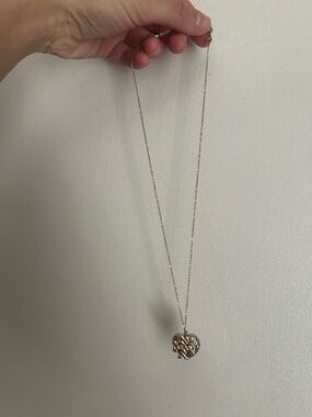 Tory Burch Gold Heart Pendant Necklace